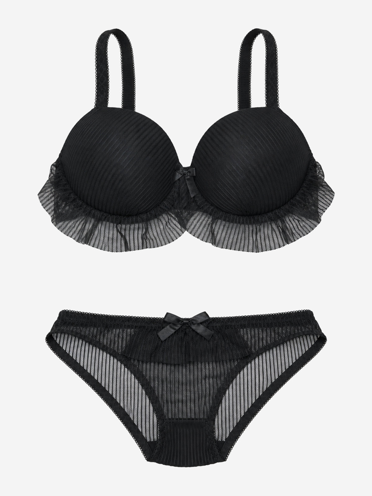 Emanay Lace-Trim Bra & Panty Set