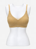 Wine ribbed bra isolated front view