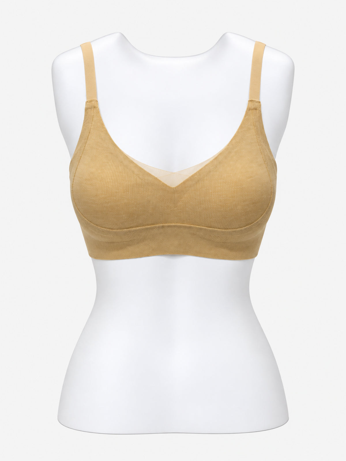 Wine ribbed bra isolated front view