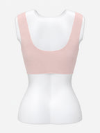 Close-up of grey floral bra with scalloped edges and centre bow