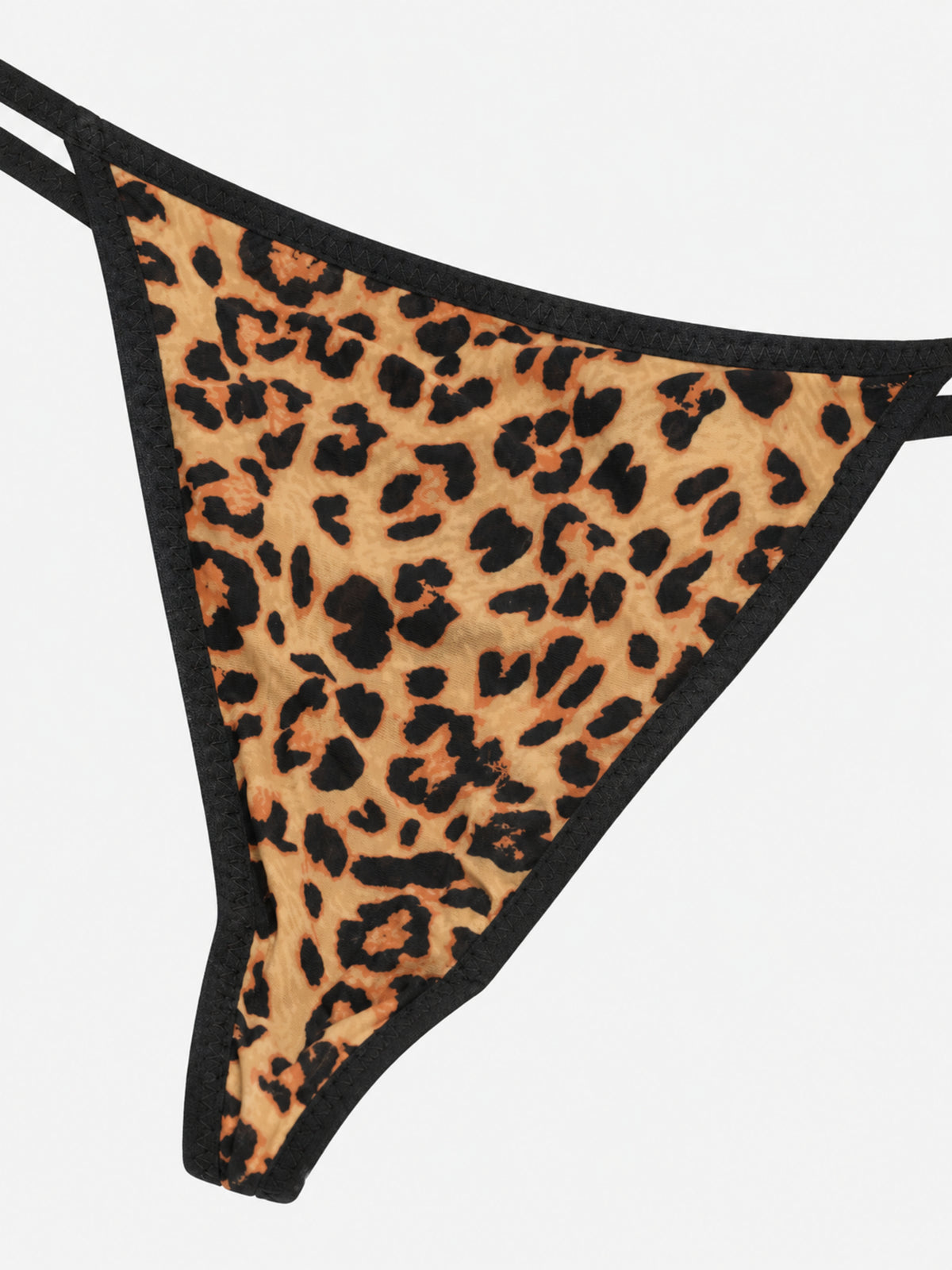 Emanay Leopard Print Lace-Trim Nighty Set