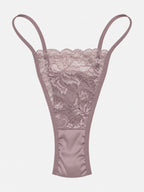Cream lace nightdress with satin bow on mannequin