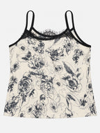 Emanay Floral Lace-Trim 4-Piece Sleepwear Set