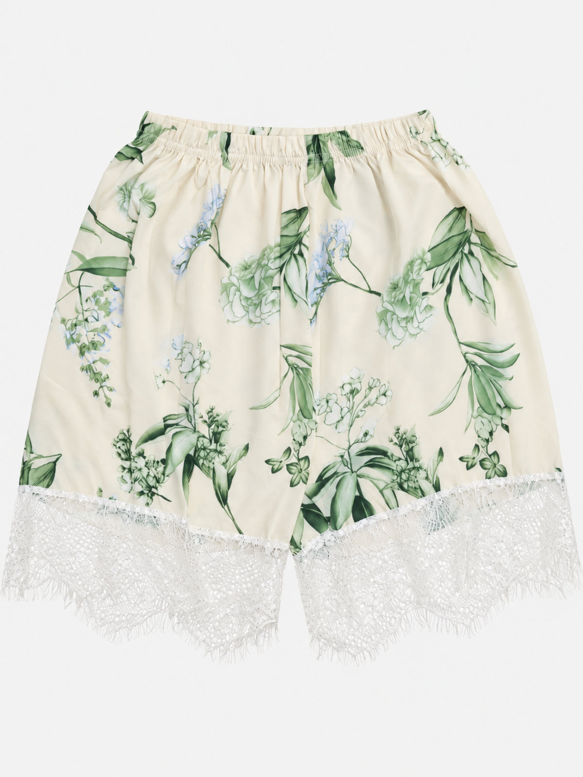 Emanay Green Botanical Print 4-Piece Sleepwear Set