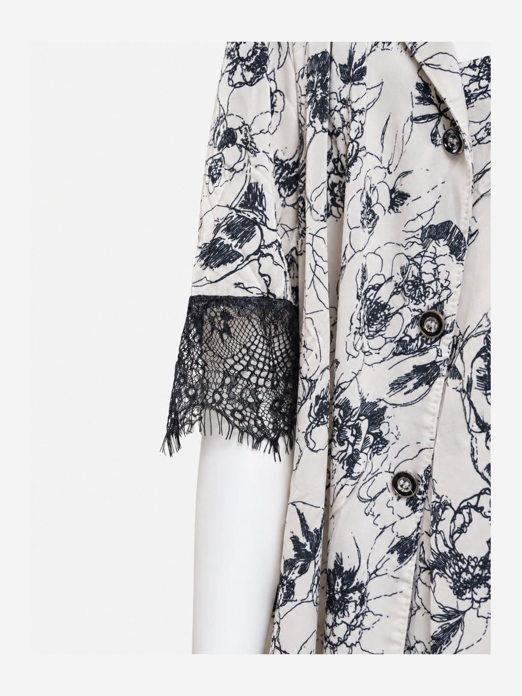 Emanay Floral Lace-Trim 4-Piece Sleepwear Set