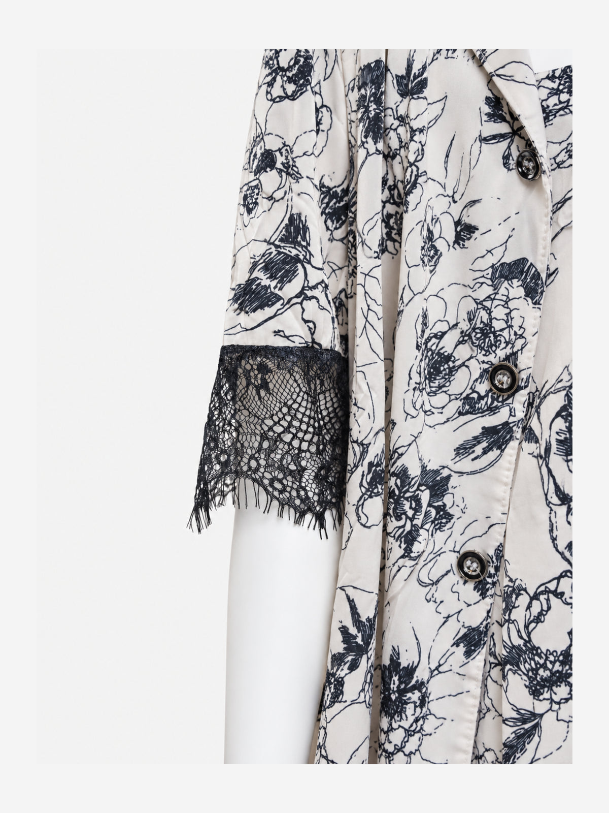 Emanay Floral Lace-Trim 4-Piece Sleepwear Set