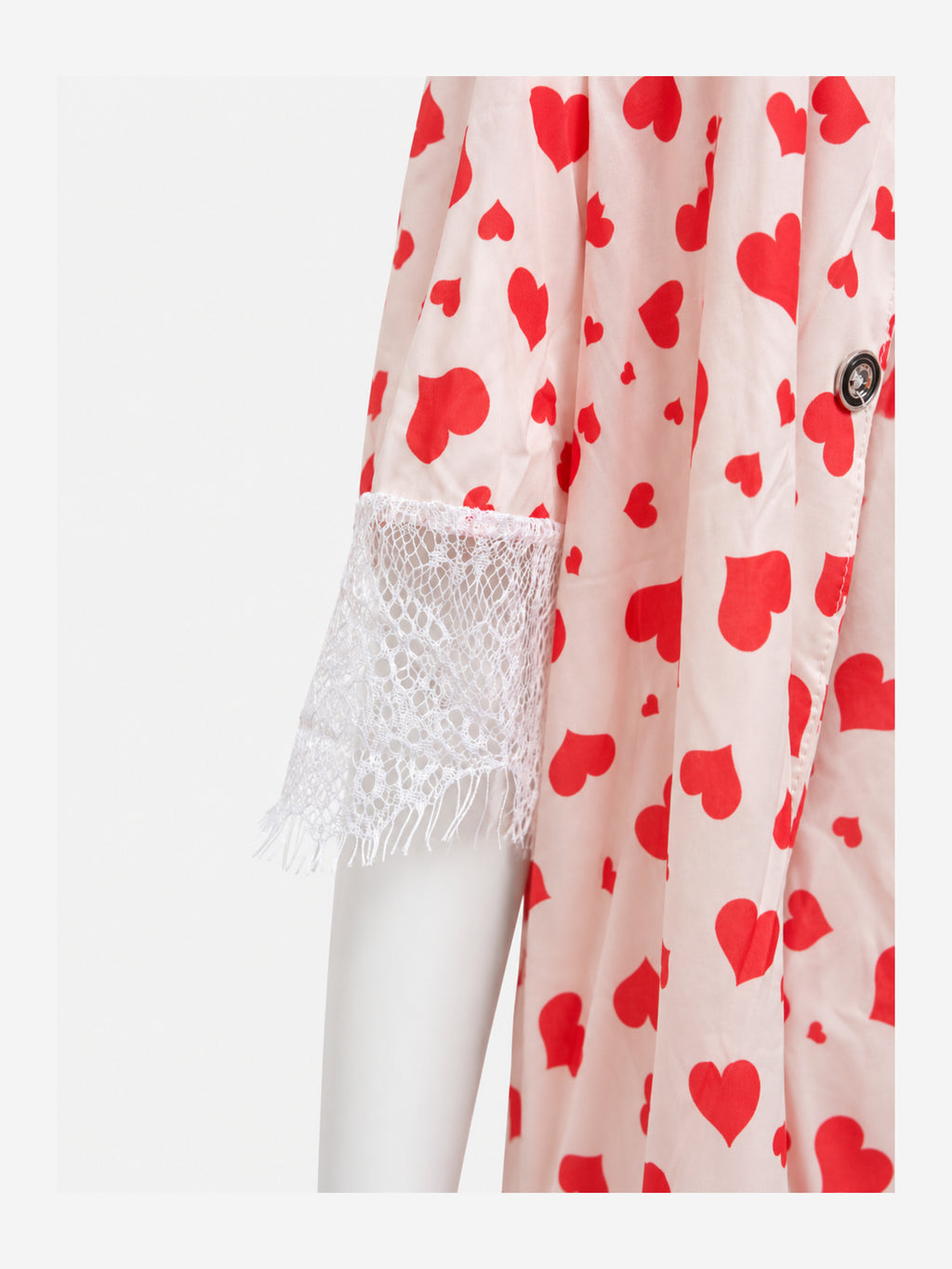 Emanay Red Heart Print 4-Piece Sleepwear Set