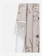 Emanay Blush Pink Print 4-Piece Sleepwear Set