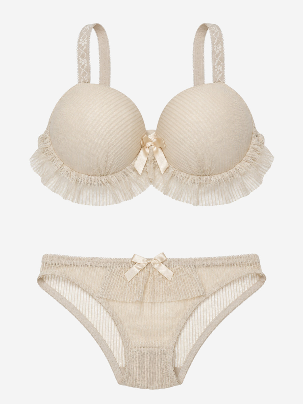 Emanay Lace-Trim Bra & Panty Set