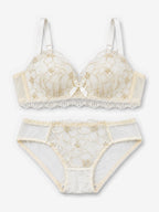 Emanay Floral Embroidered Lace Bra & Panty Set