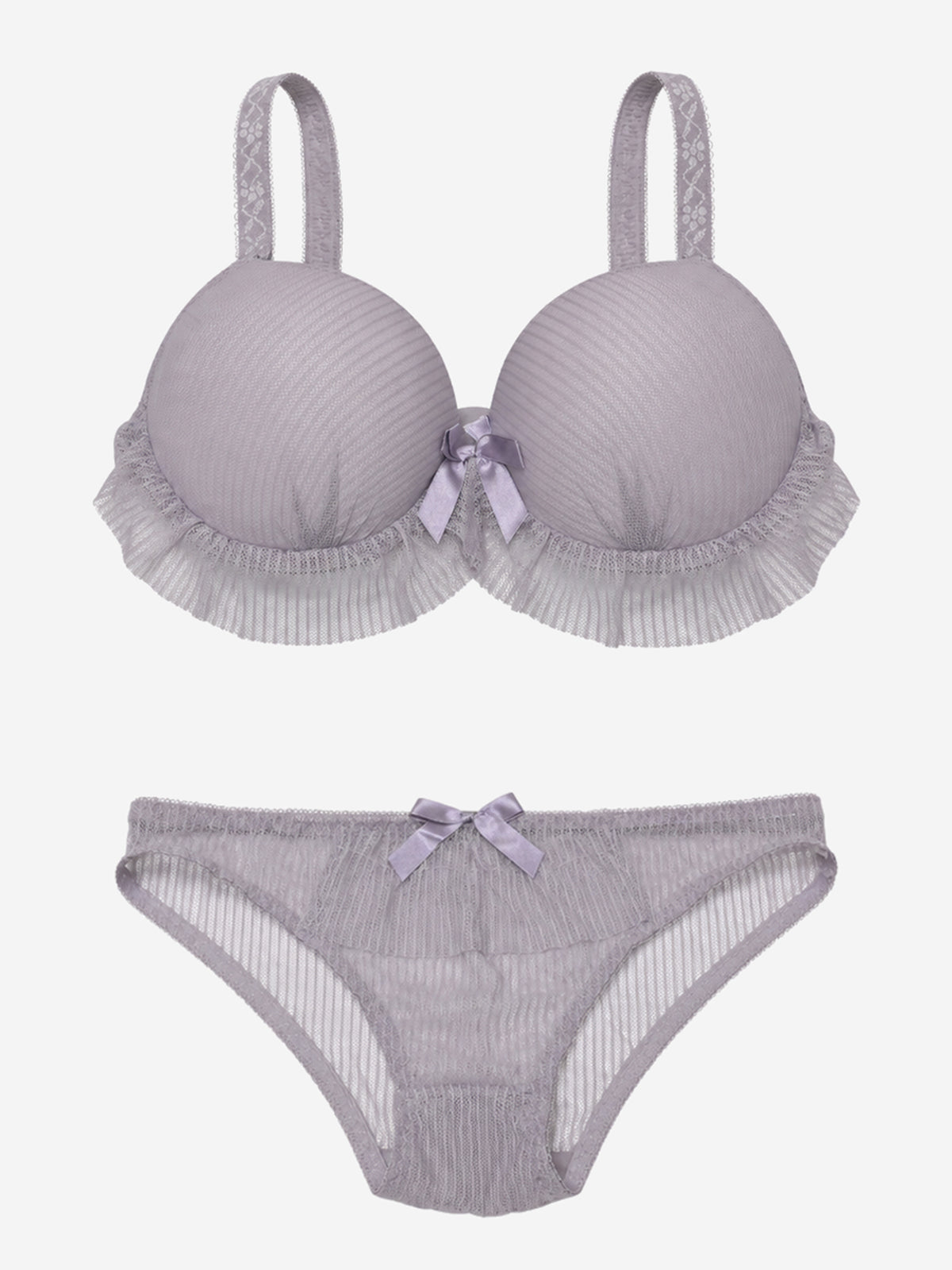 Emanay Lace-Trim Bra & Panty Set