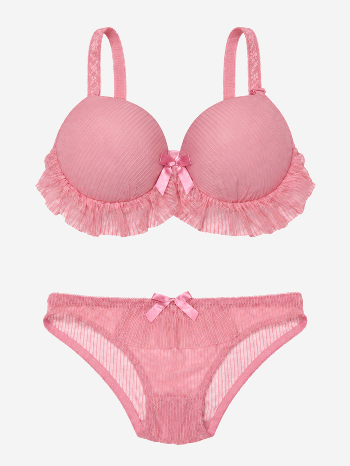 Emanay Lace-Trim Bra & Panty Set