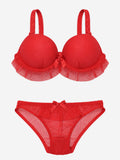 Emanay Lace-Trim Bra & Panty Set