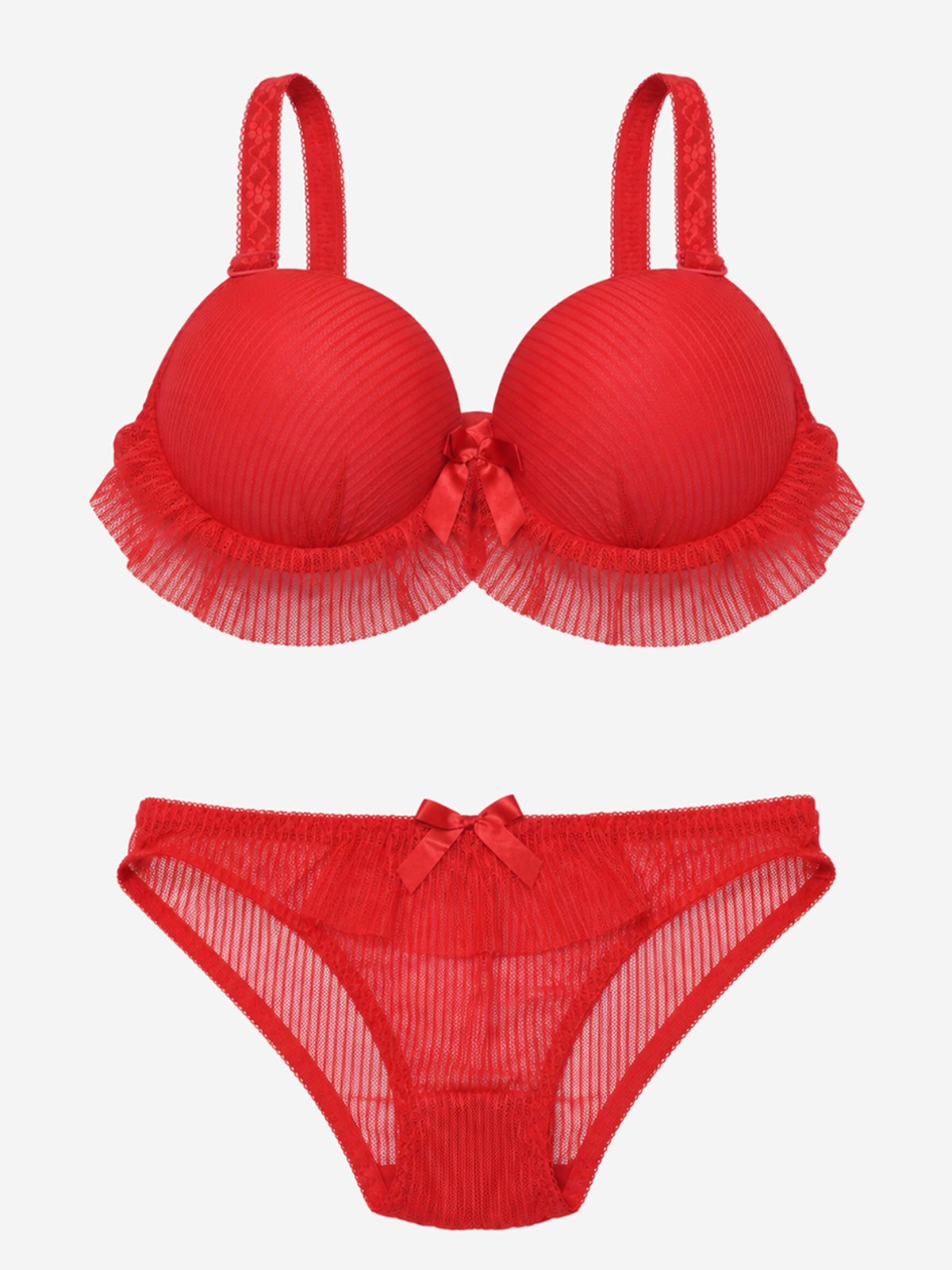 Emanay Lace-Trim Bra & Panty Set