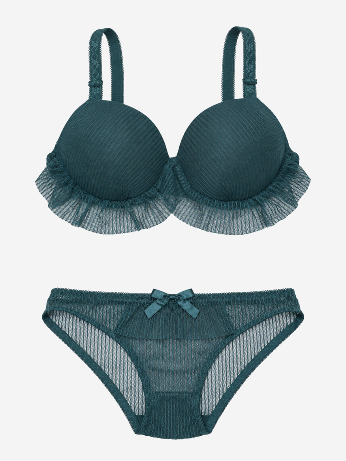 Emanay Lace-Trim Bra & Panty Set