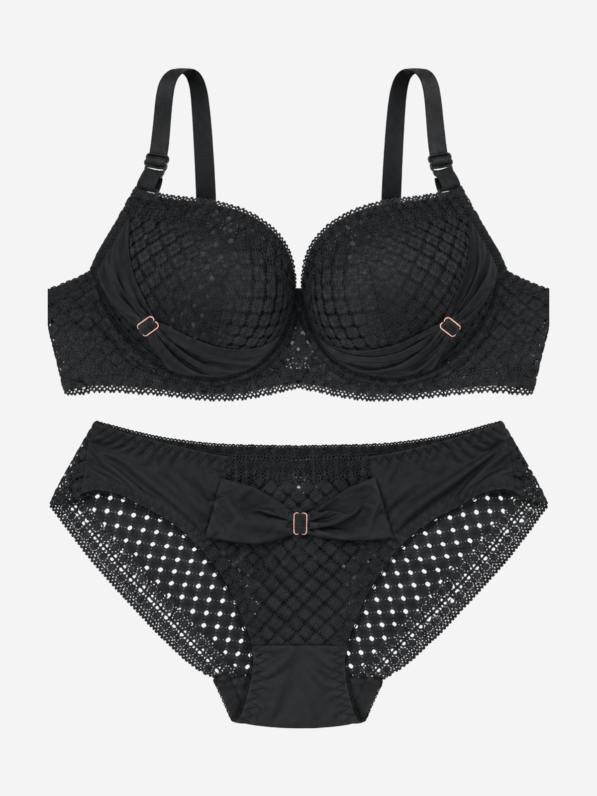 Emanay Elegant Lace Bra & Brief Set