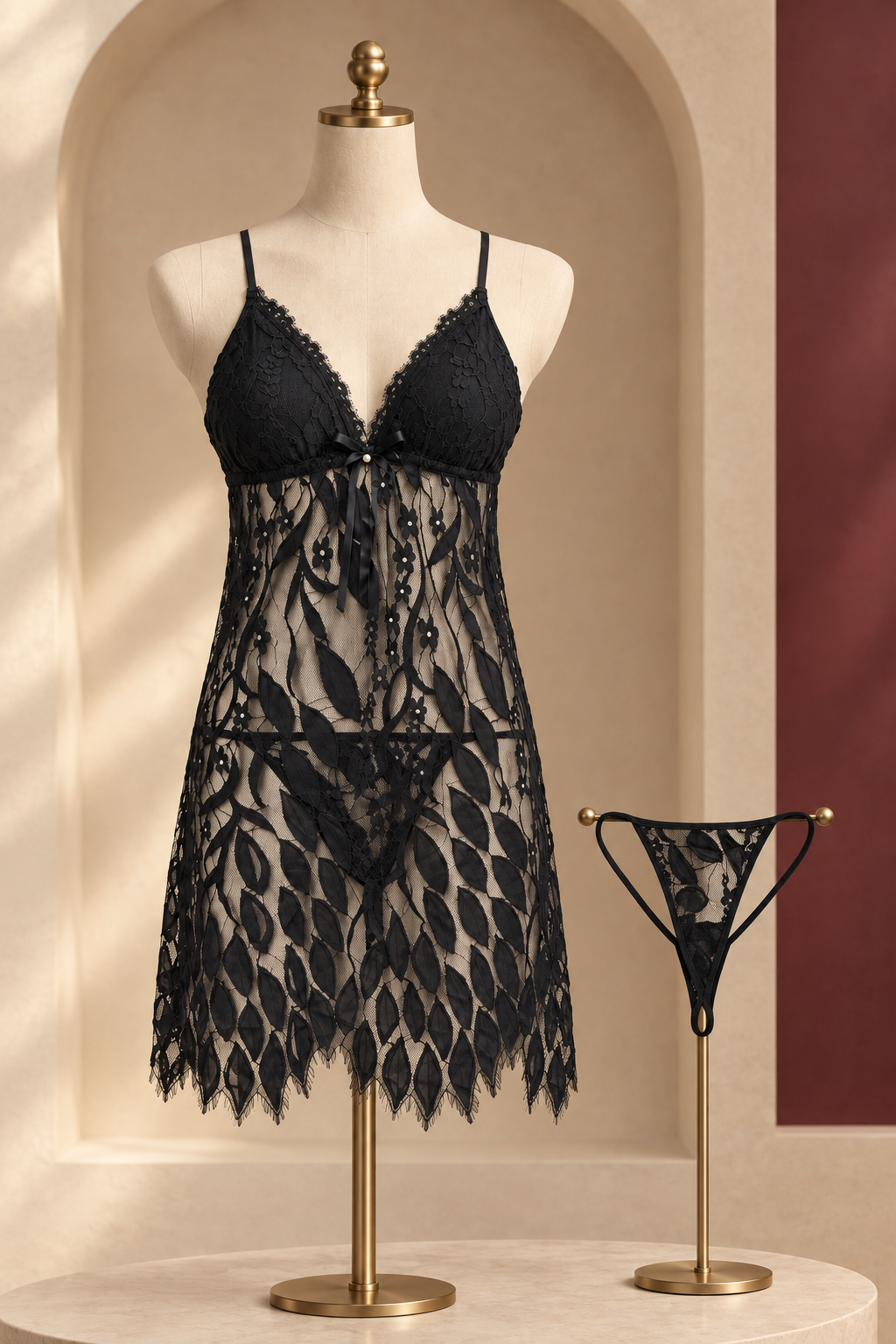 Black lace set ka styled preview