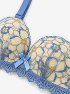 Emanay Floral Embroidered Lace Bra & Panty Set