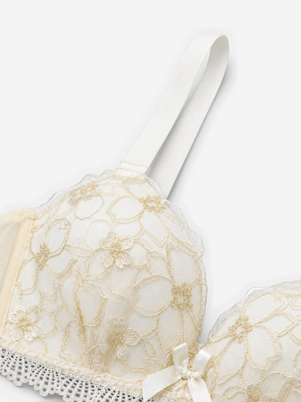 Emanay Floral Embroidered Lace Bra & Panty Set