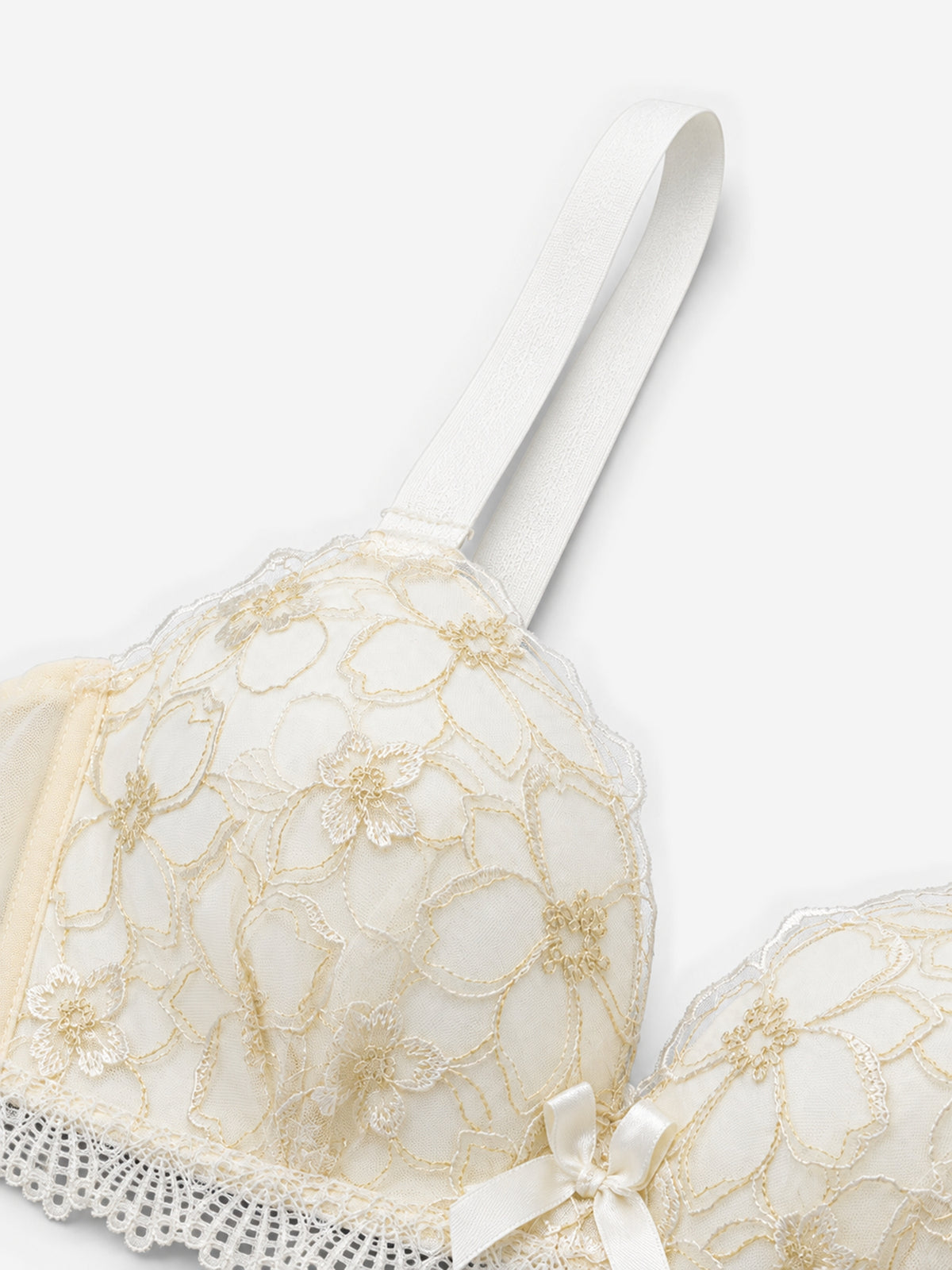 Emanay Floral Embroidered Lace Bra & Panty Set