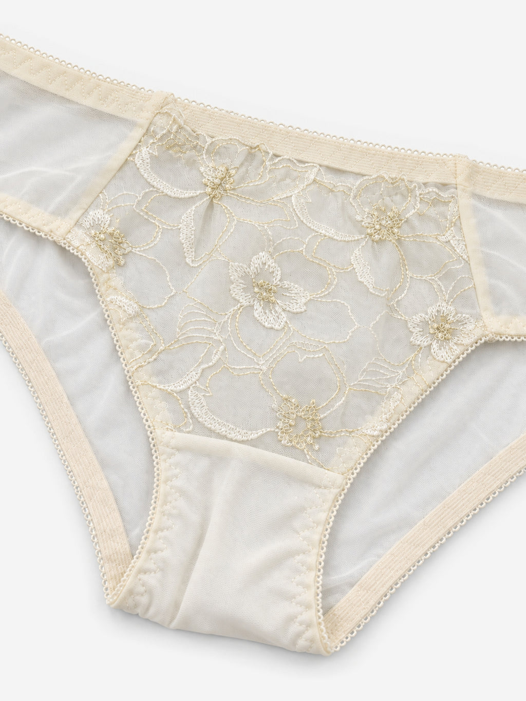 Emanay Floral Embroidered Lace Bra & Panty Set