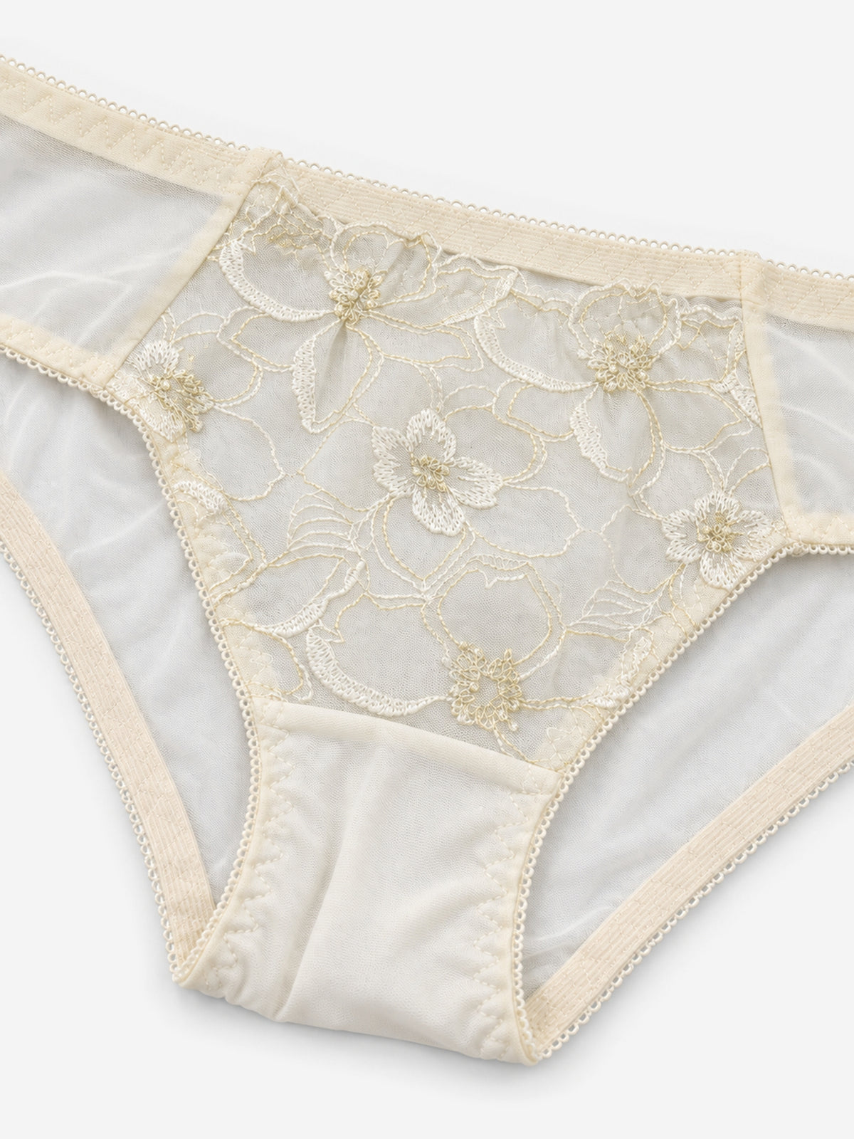 Emanay Floral Embroidered Lace Bra & Panty Set