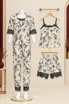 Sleepwear display with shorts below camisole